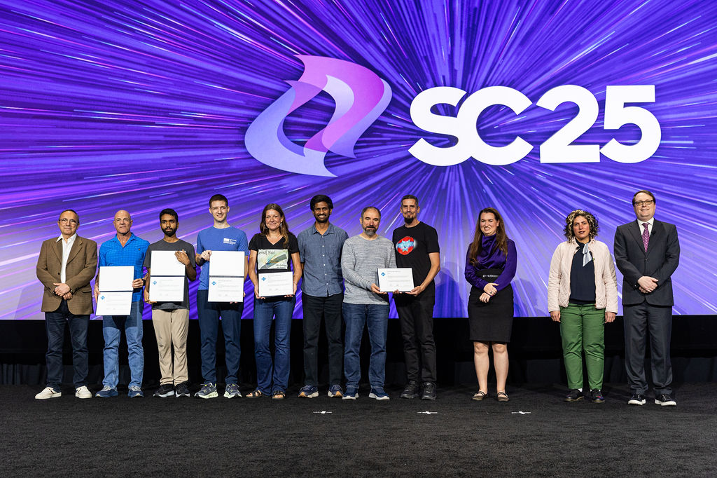 2025 ACM Gordon Bell Prize winners. Credit: SC25