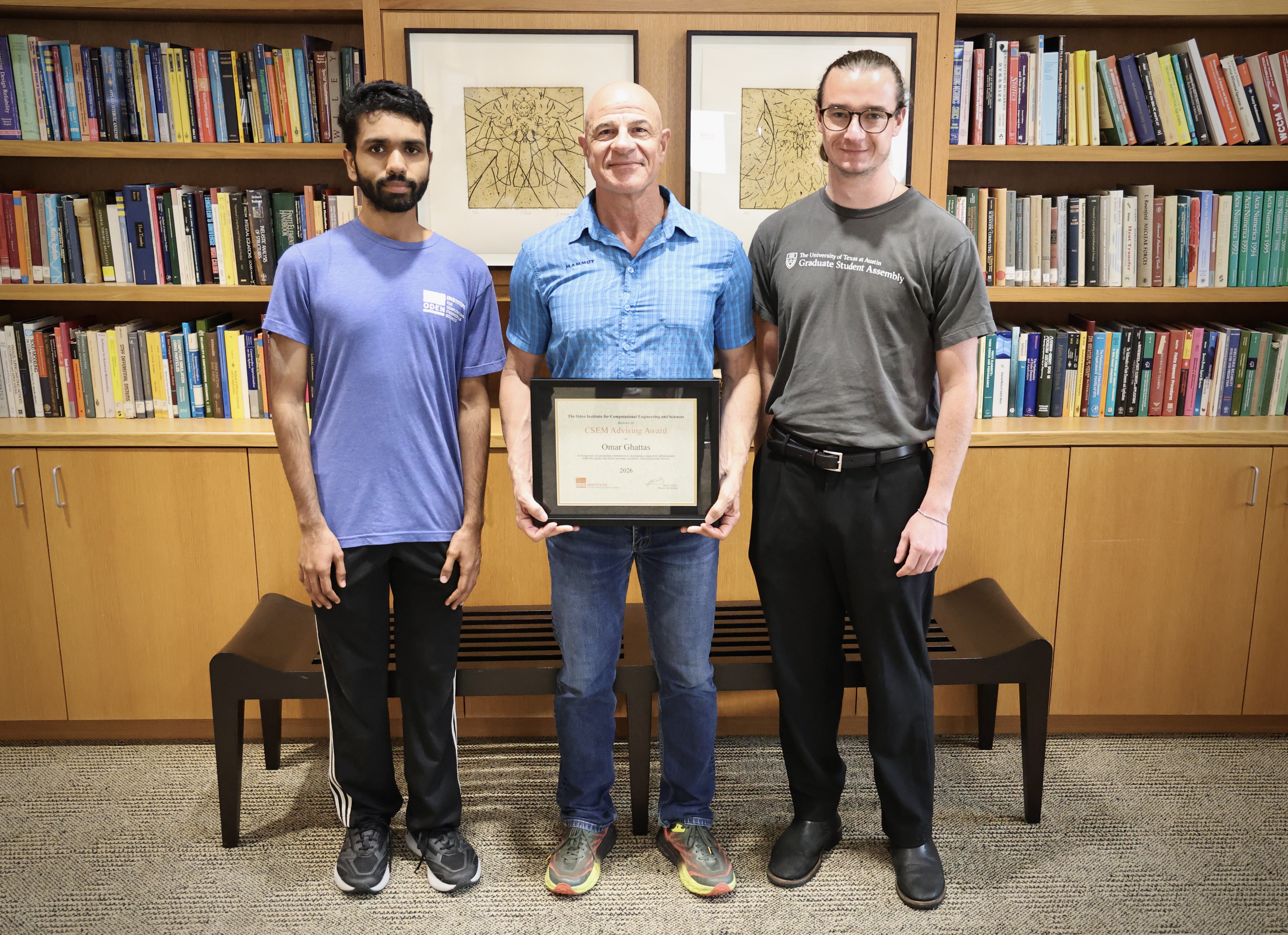 Omar Ghattas Receives Faculty Advising Award