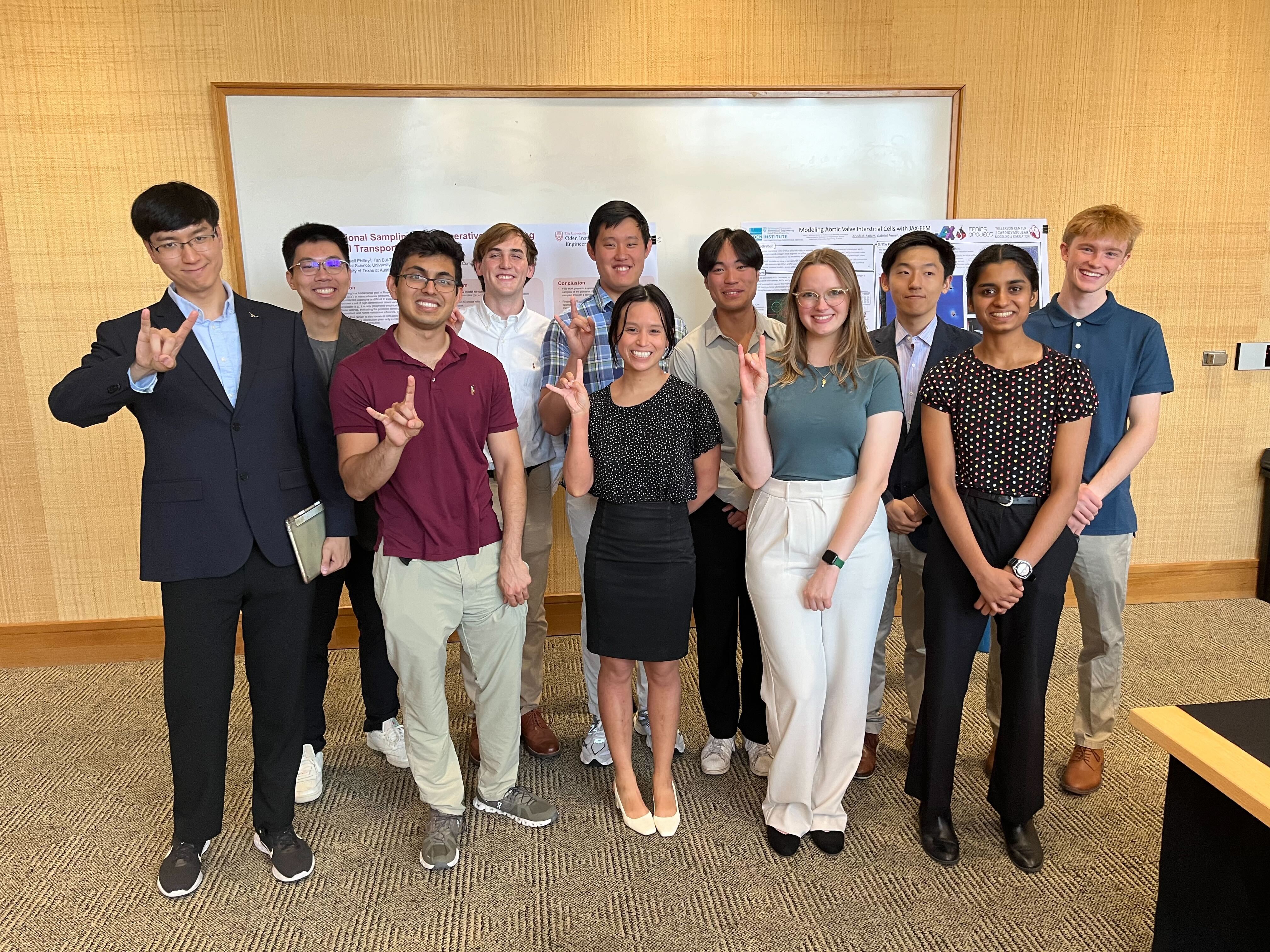 The Moncrief Interns of 2024 at their poster session