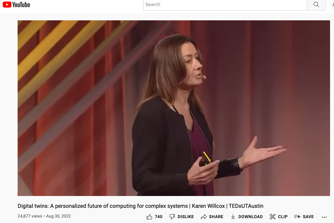 Karen Willcox Gives Talk on Digital Twins at TEDx 2022