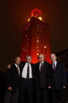Tower lit for AMS, Wolf Prize Awardees