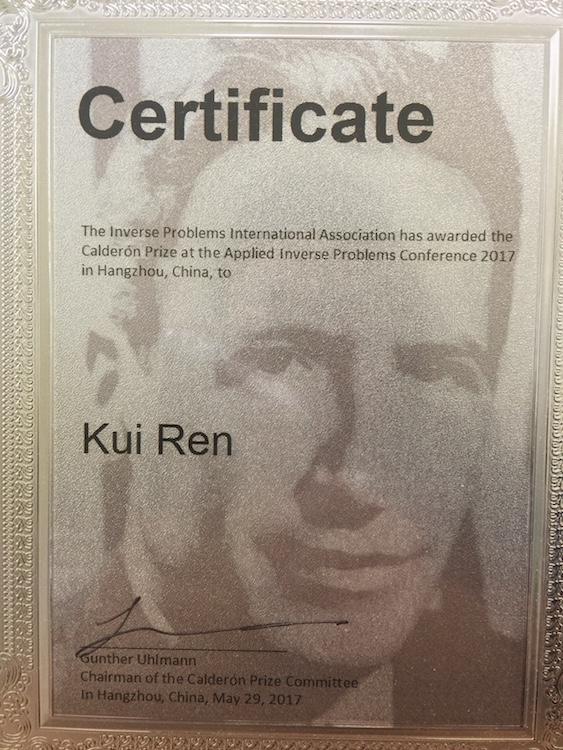 Ren receives 2017 Calderon Prize