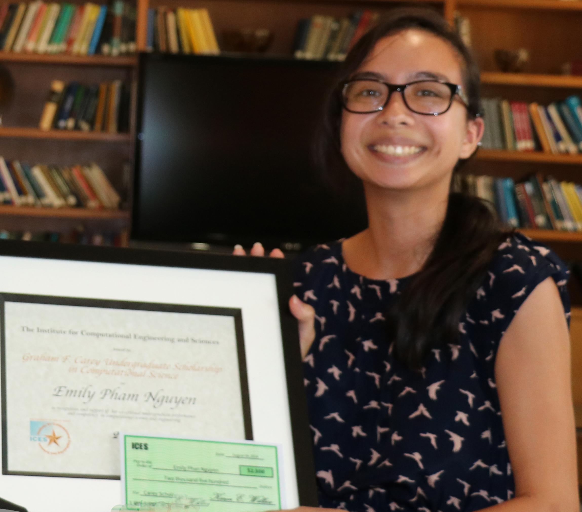 Emily Nguyen wins 2018 Carey Scholarship